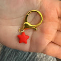 Red star stitch marker