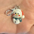 Snowman stitch marker