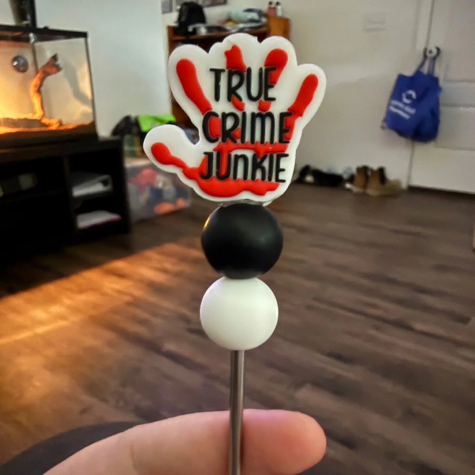 True crime junkie stuffy stick