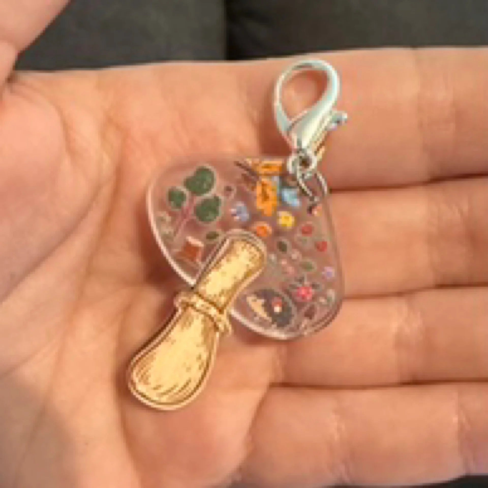 Woodland mushroom stitch marker