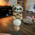 Tan sloth stuffy stick