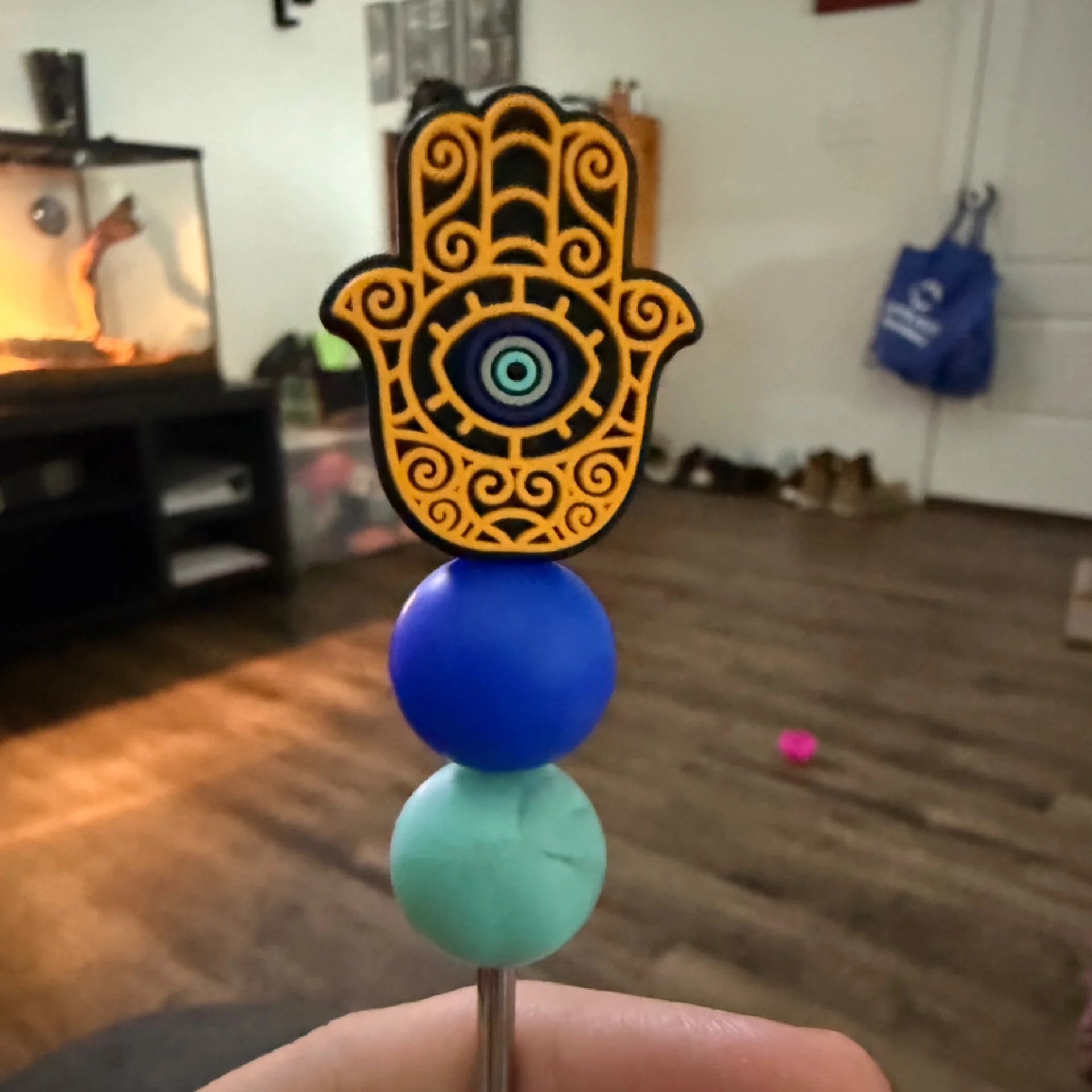 Hamsa hand stuffy stick